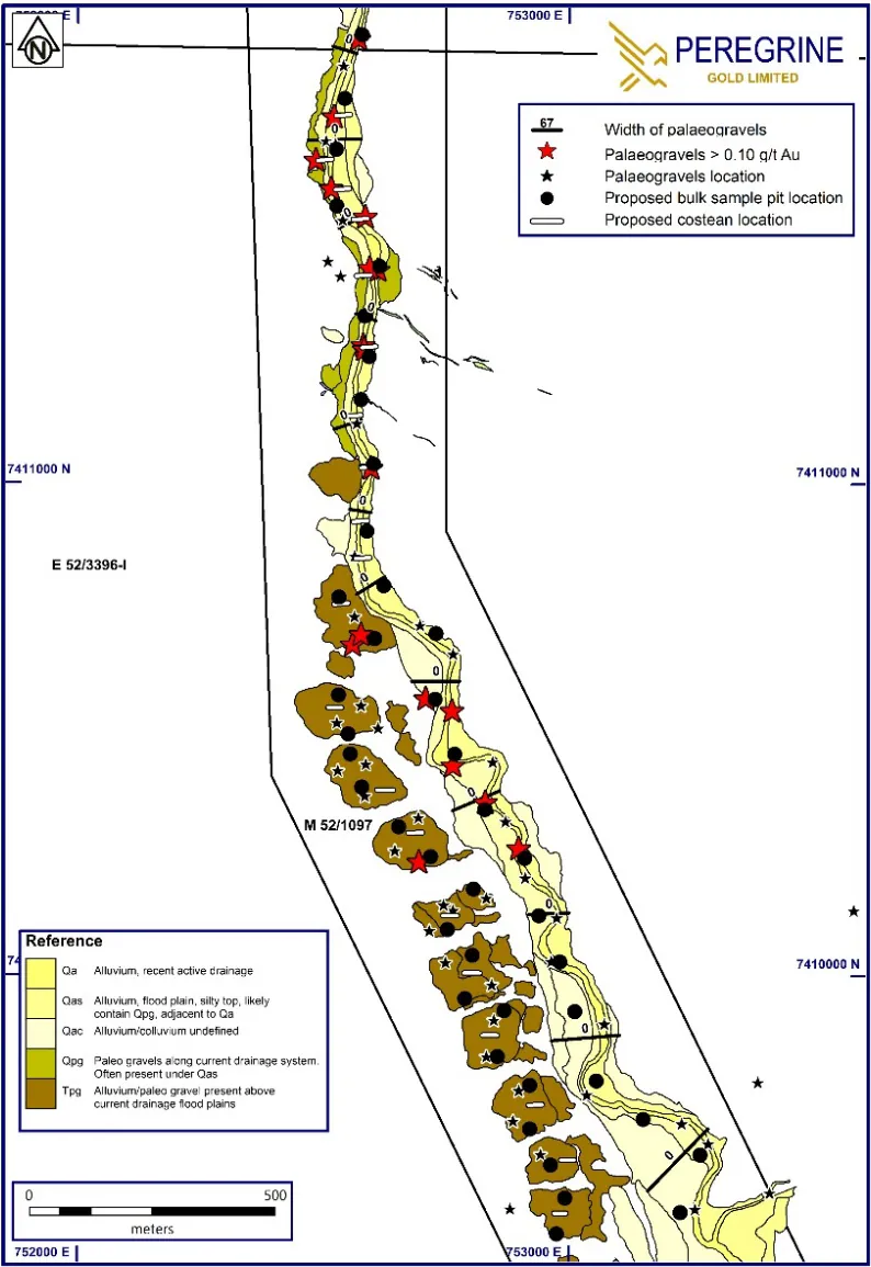 Proposed bulk sampling programme over Tpg unit at Capricorn Prospect