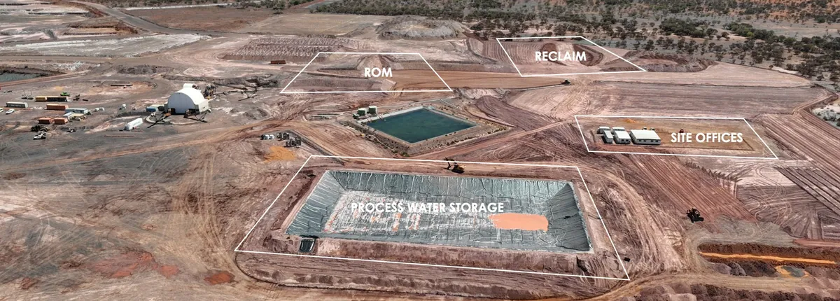 Aerial overview of early works activities at the Butcherbird Project – September 2026