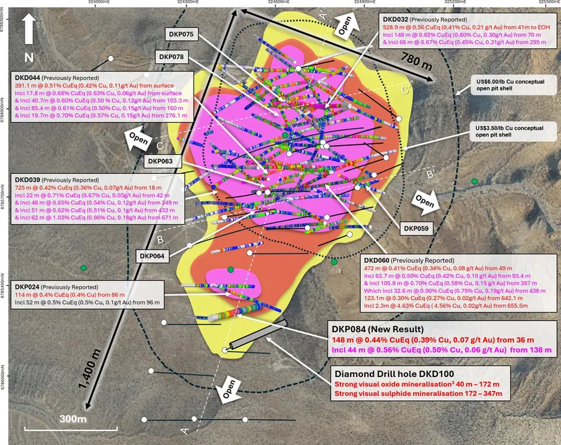 Map from Hot Chili Limited’s announcement “Quarterly Activities/Appendix 5B Cash Flow Report”