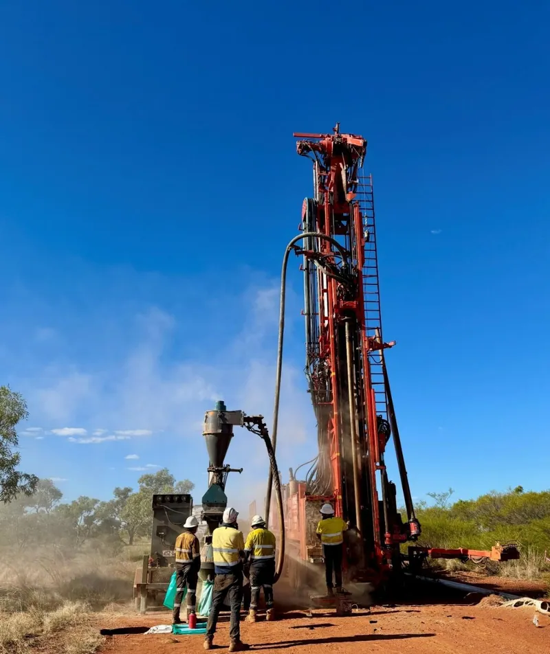 RC drilling at the Newmans rare earth discovery, Sybella-Barkly Project, northwest Queensland