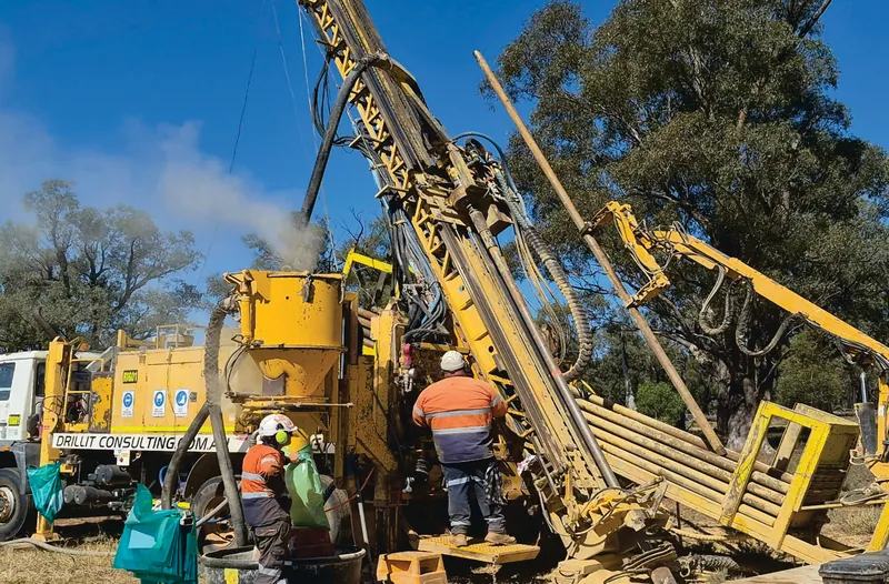 Drilling underway at Olaf’s Epithermal Gold Target at Wilga Flats, NSW