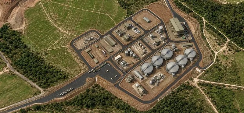 Overall Process Plant Layout – Looking North