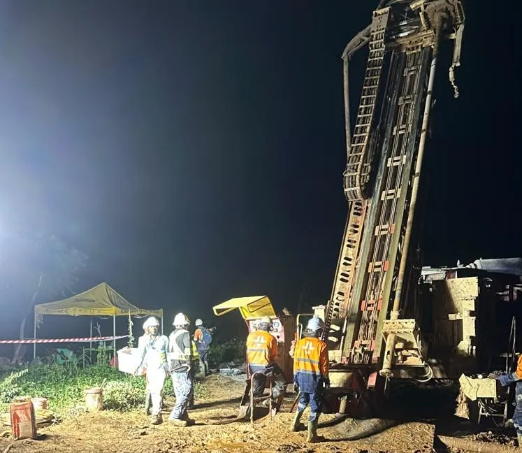 RC drilling at the Bondoukou Gold Ridge Project during the quarter
