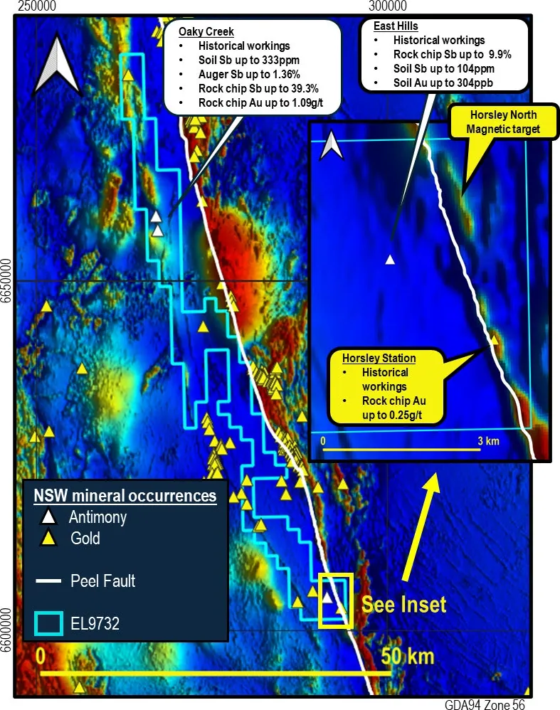 Armidale Antimony-Gold Project, NSW, Australia (RMX 100%)