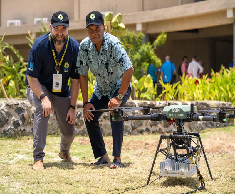 Eonetics proprietary tether drone technology showcases the potential of rapidly deployable 5G coverage