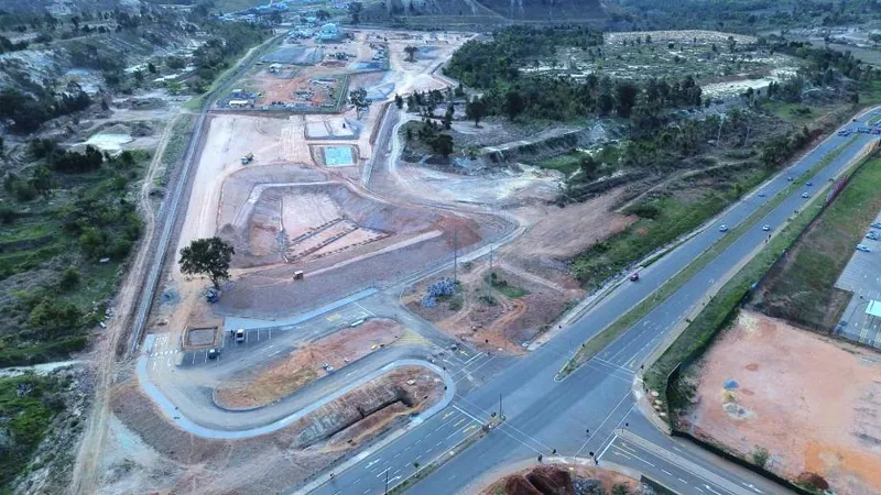 Haulage road construction is 100% complete and handed over