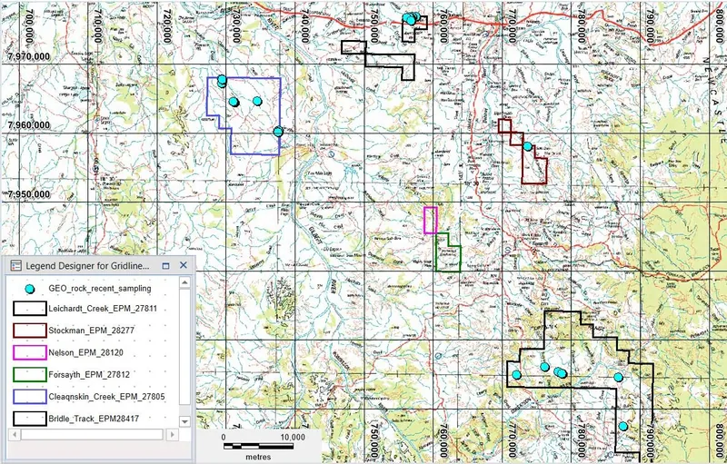 Georgetown Project Rock Sample Locations