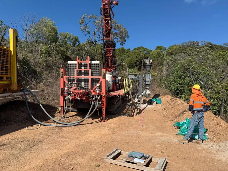 Drilling in progress at the Horn Island Gold Project