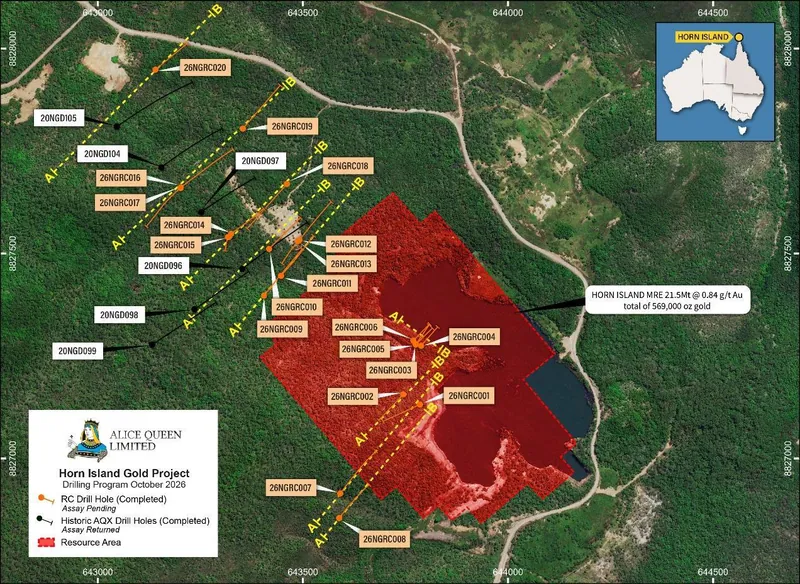 Stage 1 drillholes completed across the Horn Island Gold Project