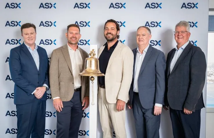 Board members at the ASX listing ceremony