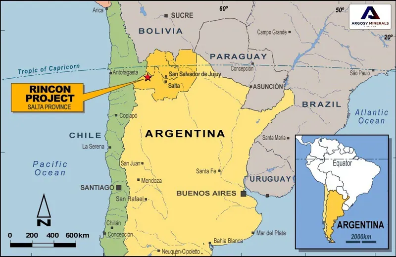 Appendix 1: Rincon Lithium Project Location Map