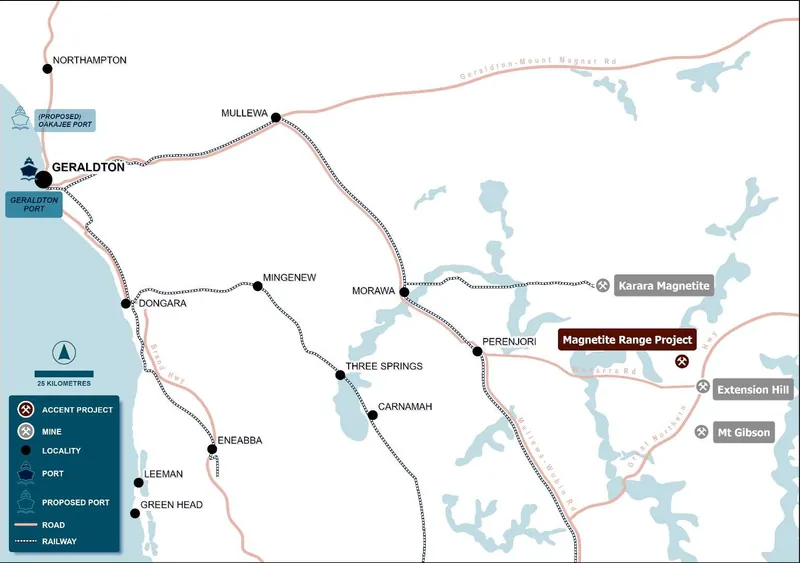 Magnetite Range Project location plan