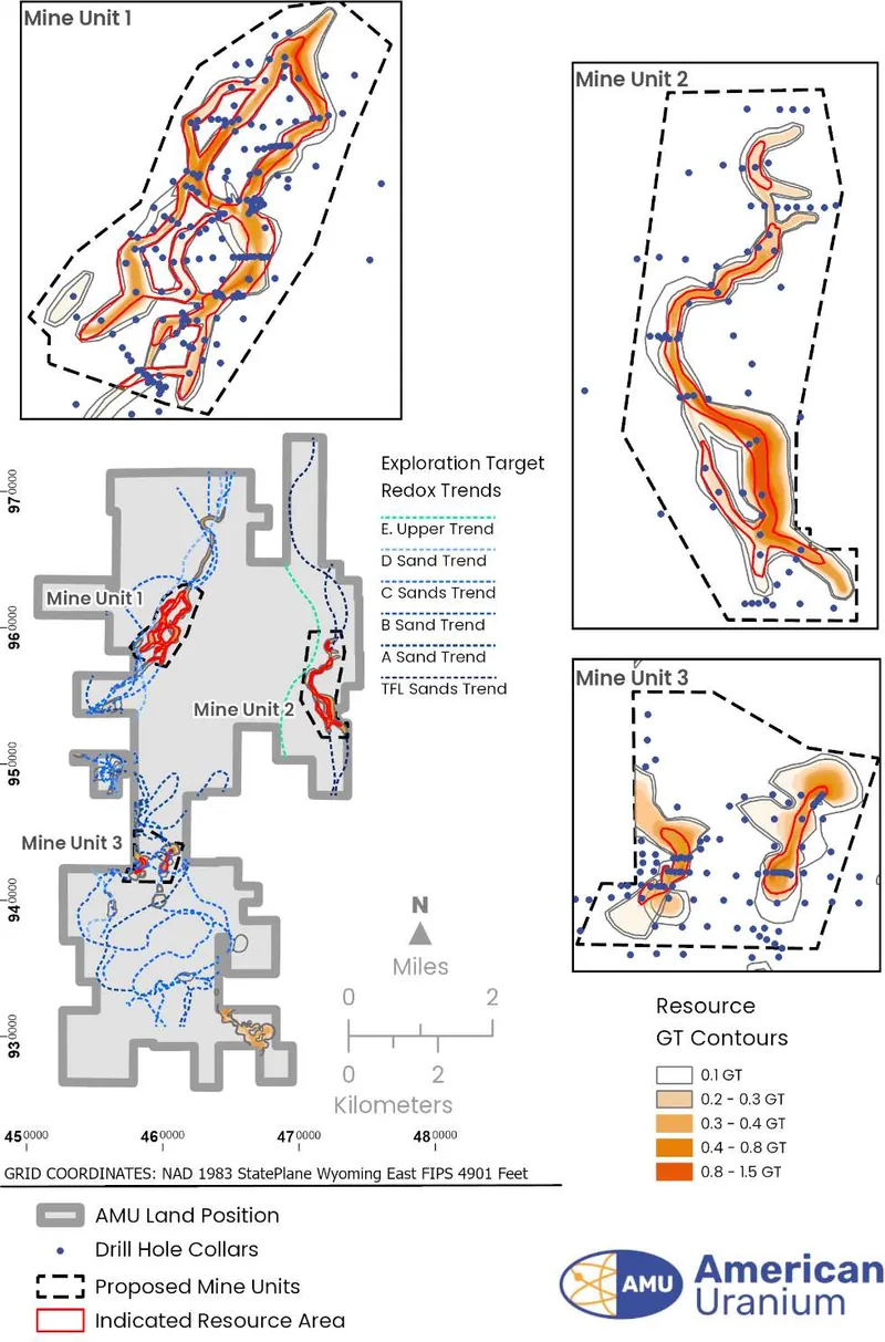 LO herma project proposed MINE units AND mineral resource areas