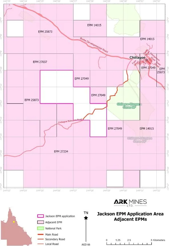 Location of Ark’s EPM 29189.