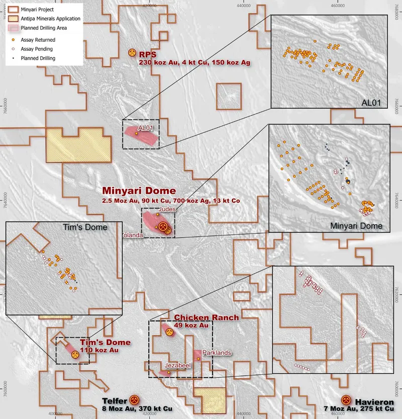 The broader programme also included air core drilling at Chicken Ranch, Parklands and Jezabeel, with exploration results continuing to inform the Company's reg…