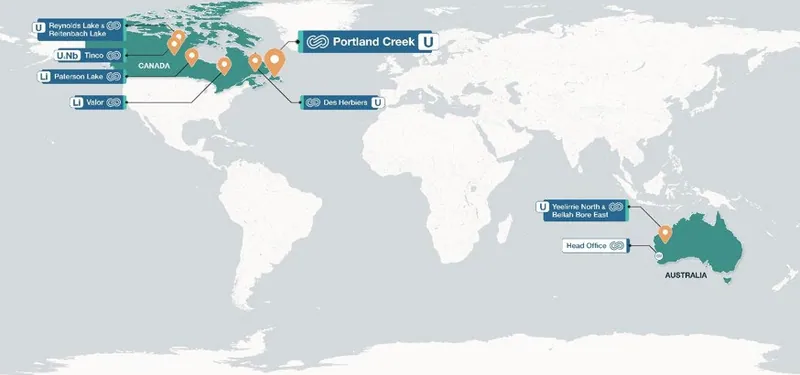 Map from Infini Resources Limited’s announcement “Quarterly Activities/Appendix 5B Cash Flow Report”