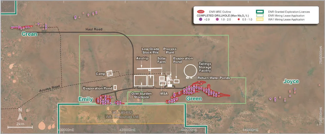 Conceptual Site Layout for the Aileron Project1