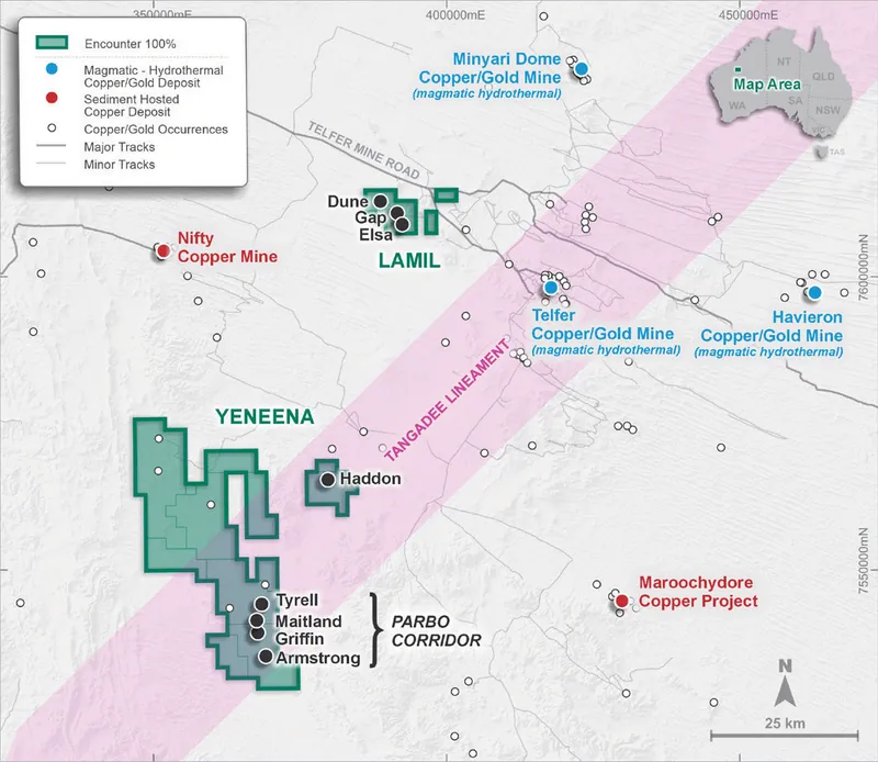 Lamil and Yeneena Project Location Plan