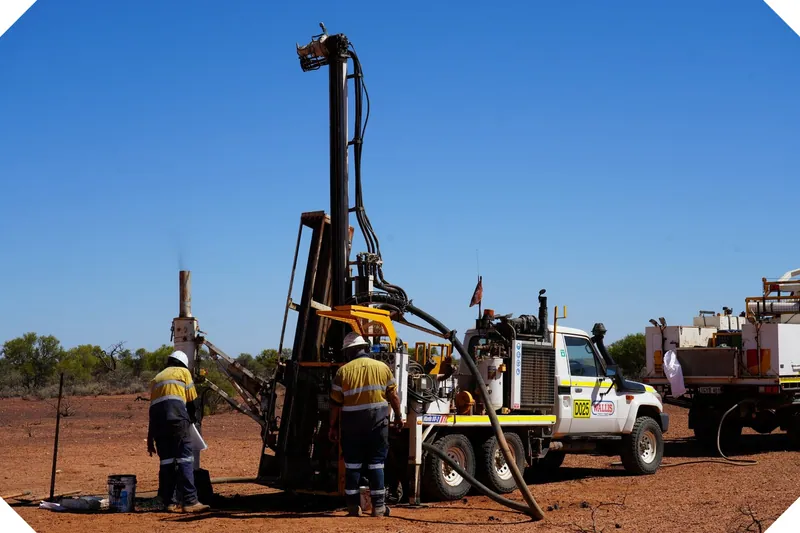 Aircore drilling at the Byro Critical Minerals Project