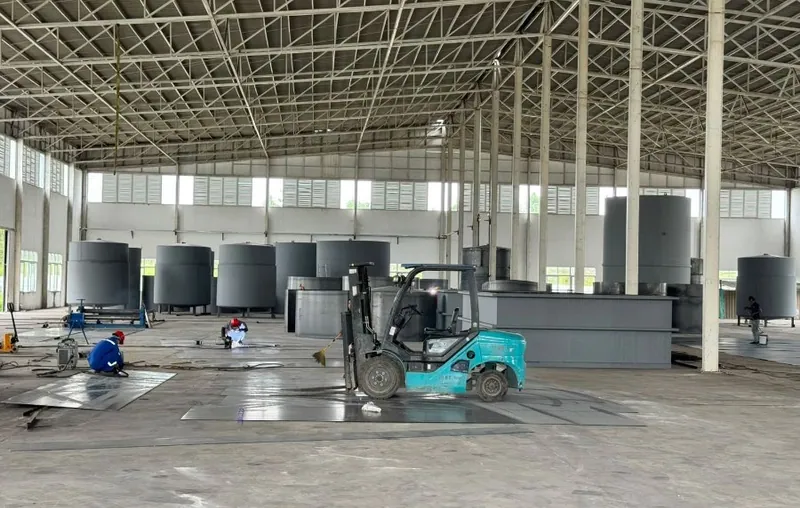Tank welding and fabrication as part of the upgrade works