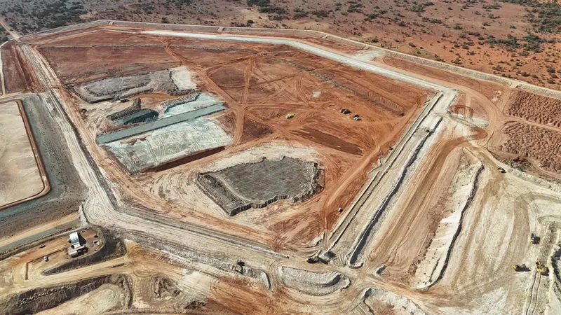 Stage 1 of the new TSF under construction